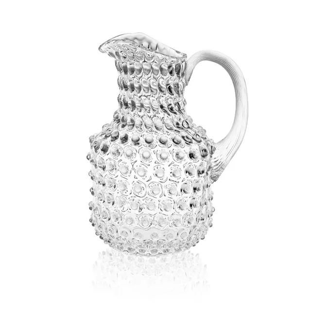 klimchi-hobnail-carafe-carr-e-cristal-2000-ml-transparent image 1