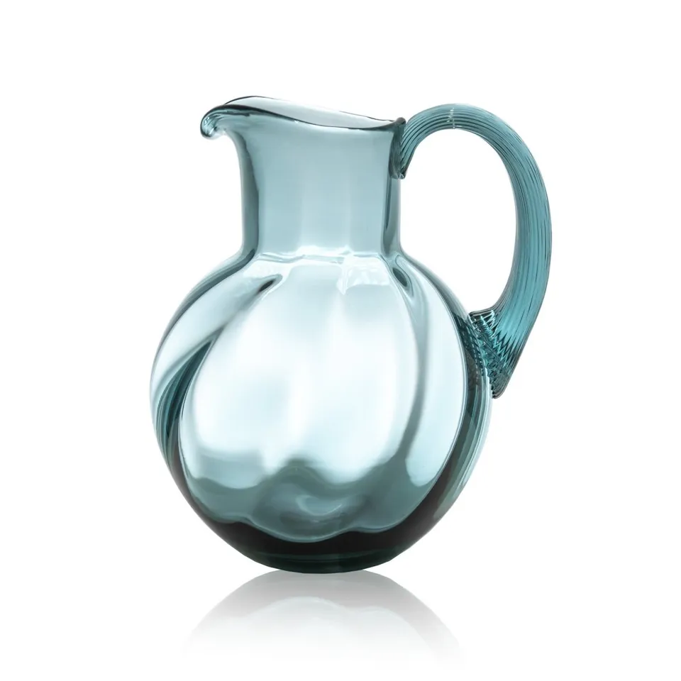 klimchi-marika-misty-blue-pichet-2-l-bleu-verre-boh-me image 1