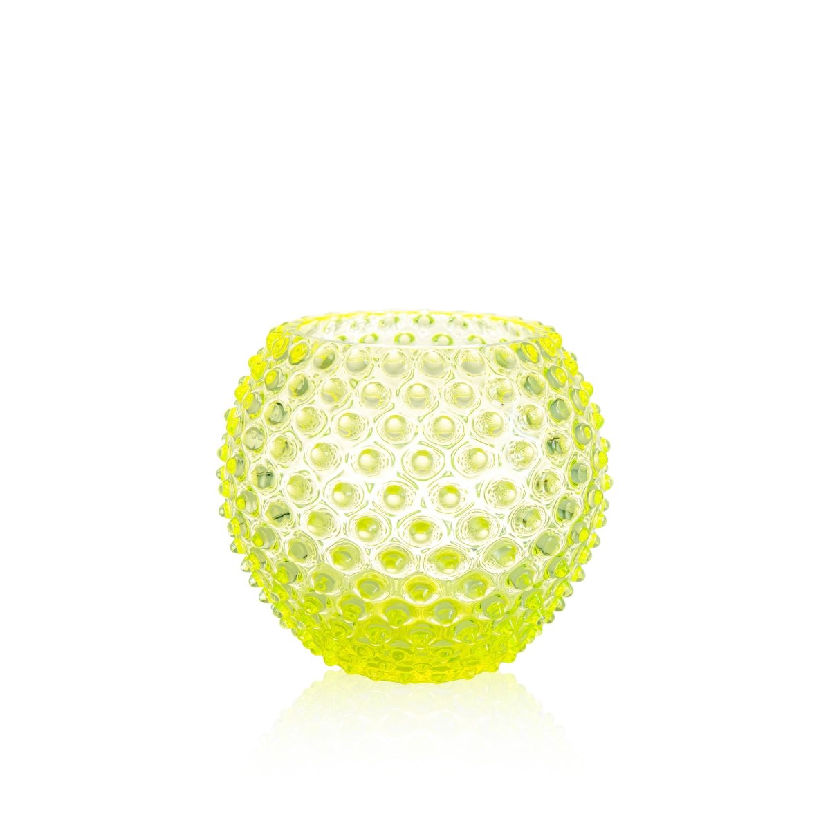 klimchi-hobnail-neon-citrine-vase-rond-jaune image 1