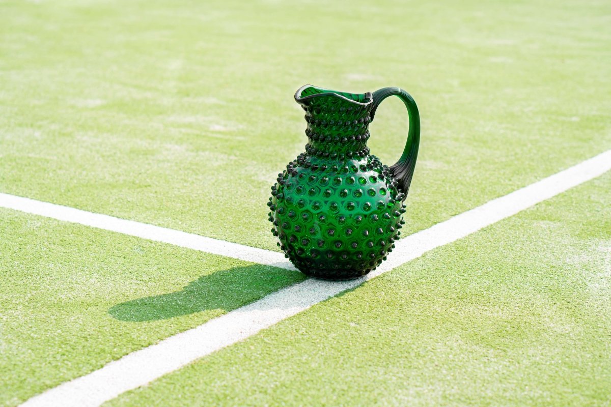 klimchi-hobnail-carafe-vert-fonc-2000-ml-pichet image 4