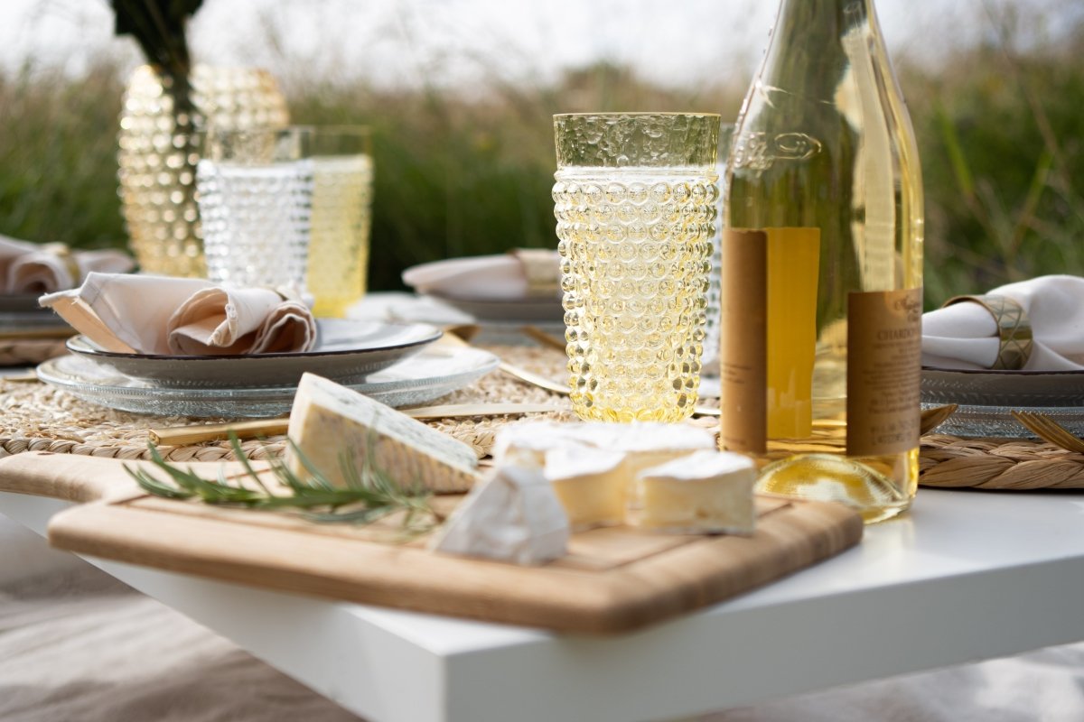 klimchi-hobnail-verre-citrine-jaune-lot-de-2-300-ml image 2