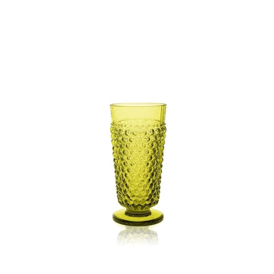 klimchi-hobnail-gobelets-bonsai-green-lot-2-verres-300-ml image 1