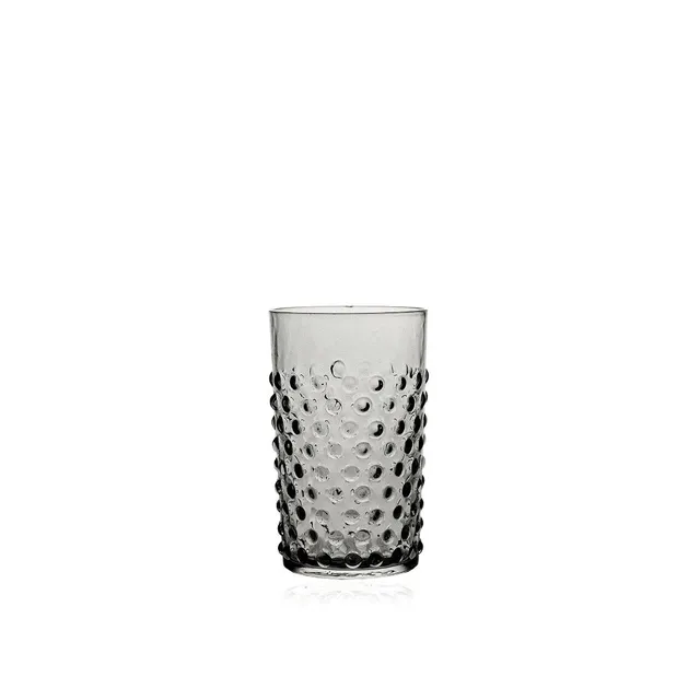 klimchi-hobnail-grey-smoke-verre-gris-200-ml-lot-de-2 image 1