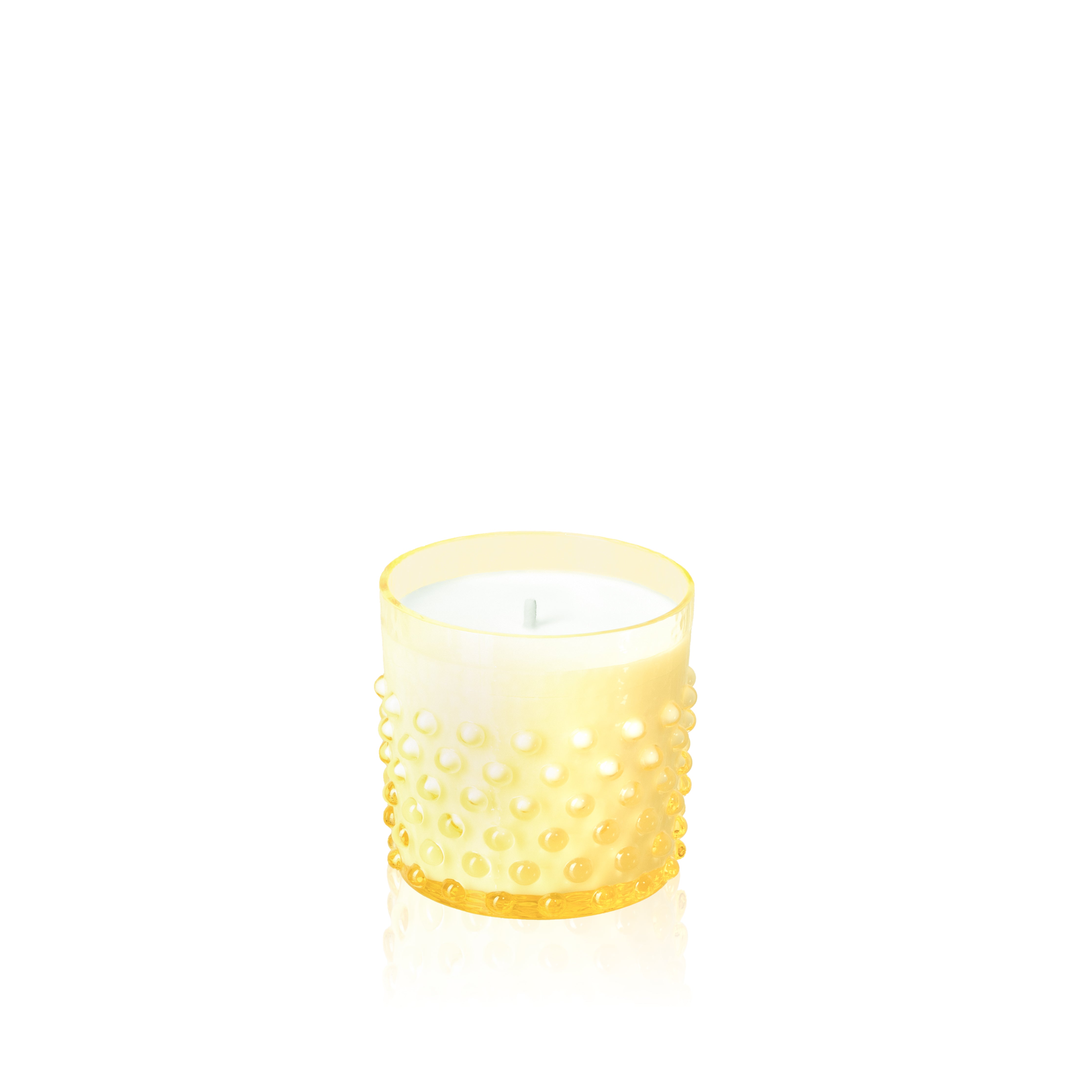 klimchi-wave-bougie-pi-a-colada-cire-soja-verre-jaune image 1