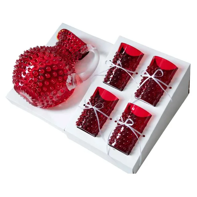 klimchi-hobnail-coffret-cadeau-carafe-verres-cristal image 1