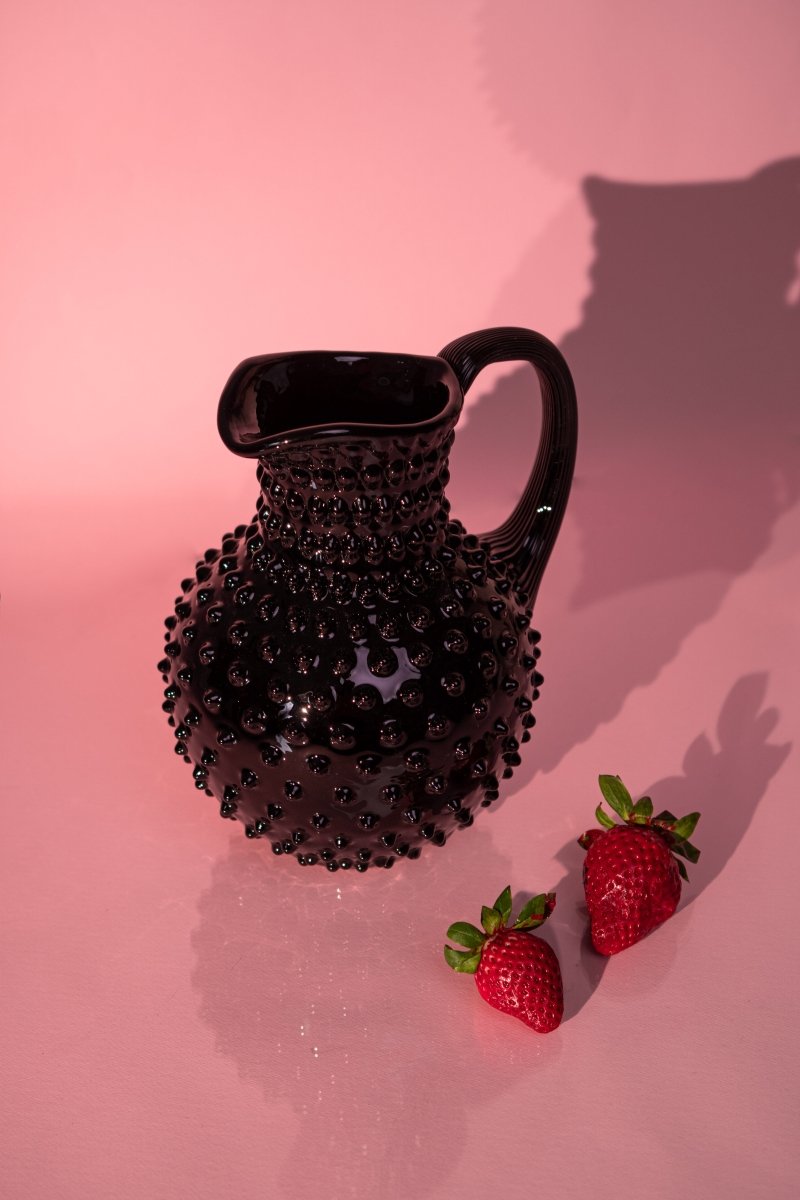 klimchi-hobnail-carafe-noire-2-l-cristal image 2