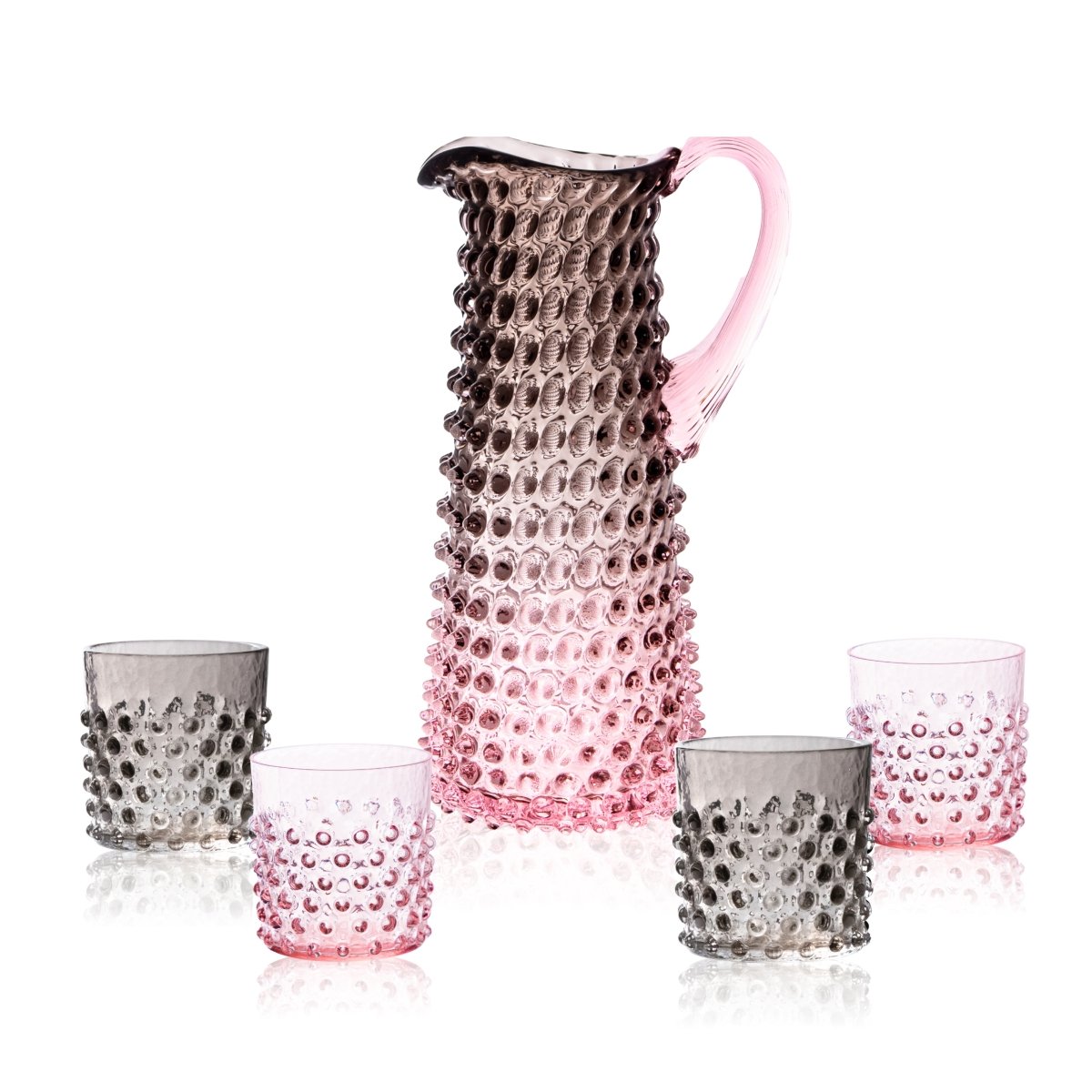klimchi-hobnail-service-pichet-verres-whisky-verre-fum-dusk image 1