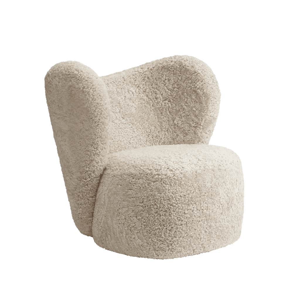 norr-11-little-big-chair-fauteuil-tissu-beige-pivotant image 6