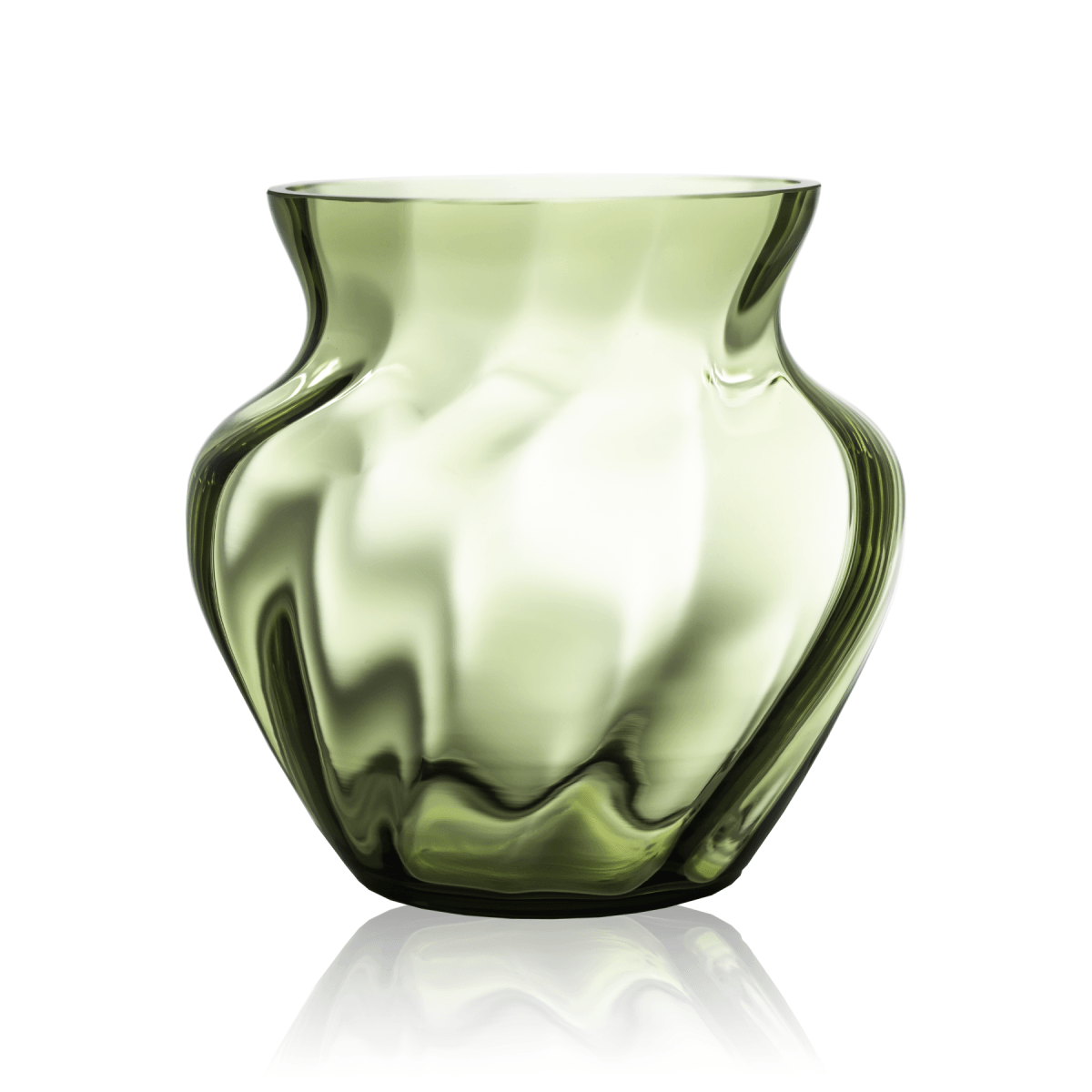 klimchi-marika-grand-vase-vert-olive-verre image 1