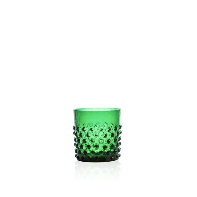 klimchi-hobnail-verre-whisky-vert-fonc-150-ml-seul image 1