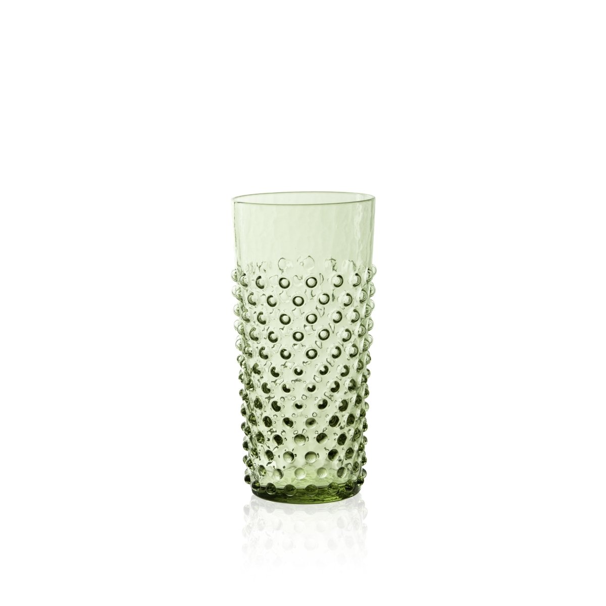 klimchi-hobnail-grands-verres-olive-green-lot-2 image 1