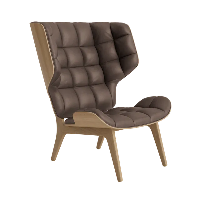 norr-11-mammoth-fauteuil-cuir-sand-ch-ne-noir image 1