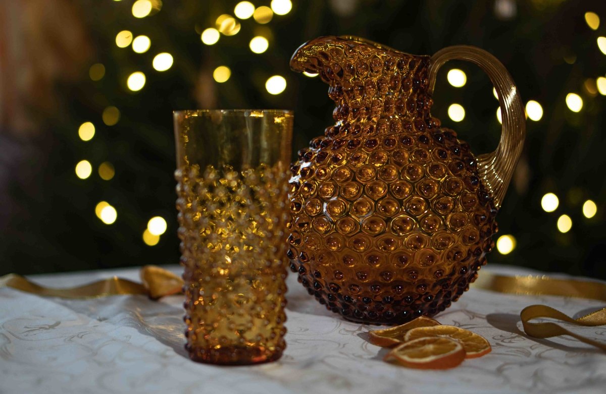 klimchi-hobnail-carafe-ambre-anse-dor-e-2-l-cristal image 3