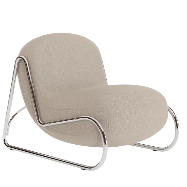 norr-11-boho-fauteuil-lounge-chrome-tissu-bone image 1