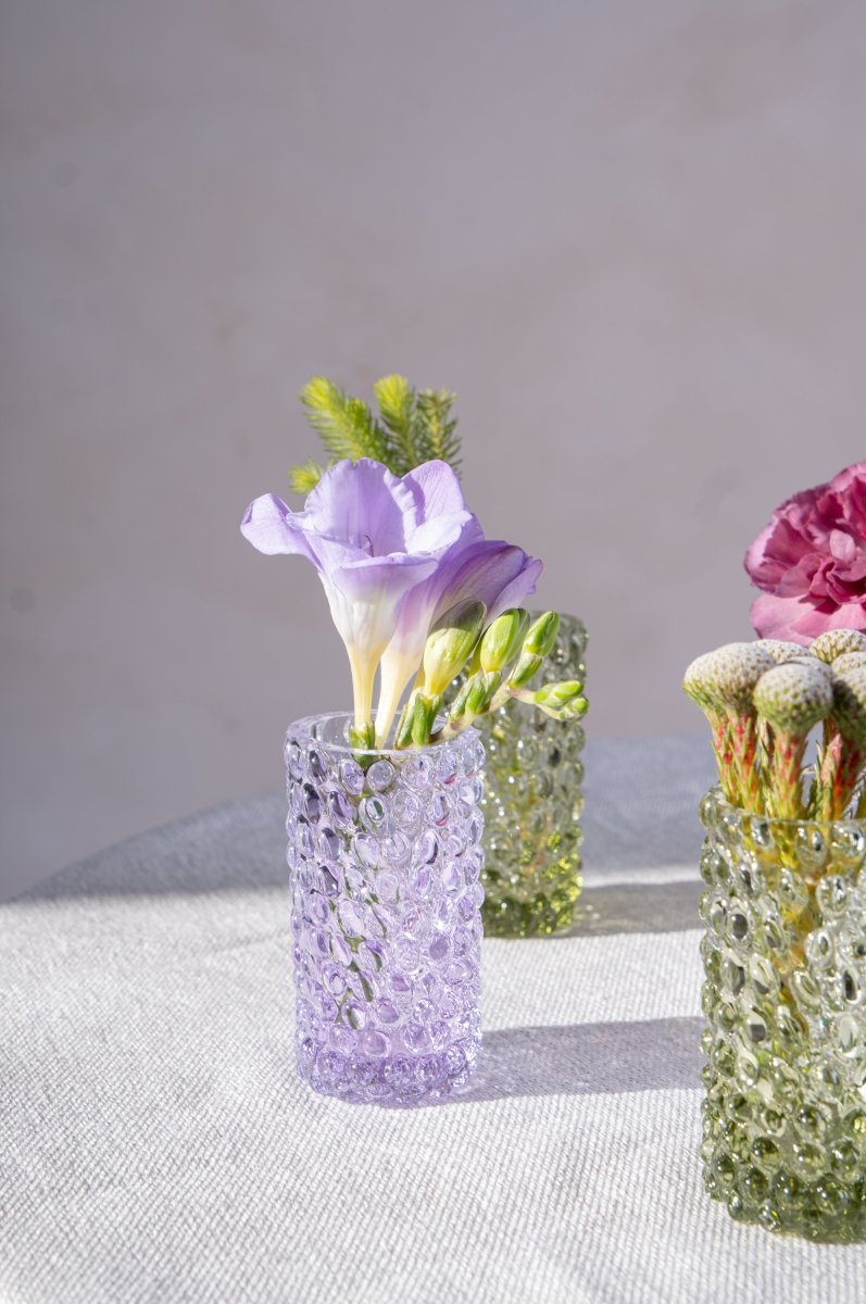 klimchi-hobnail-lilac-petit-vase-soliflore-cristal image 4