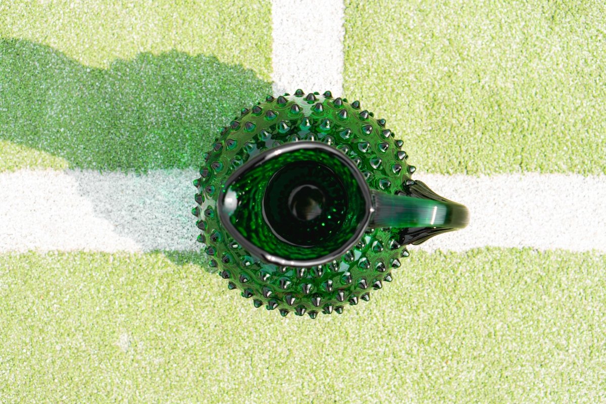 klimchi-hobnail-carafe-vert-fonc-2000-ml-pichet image 5