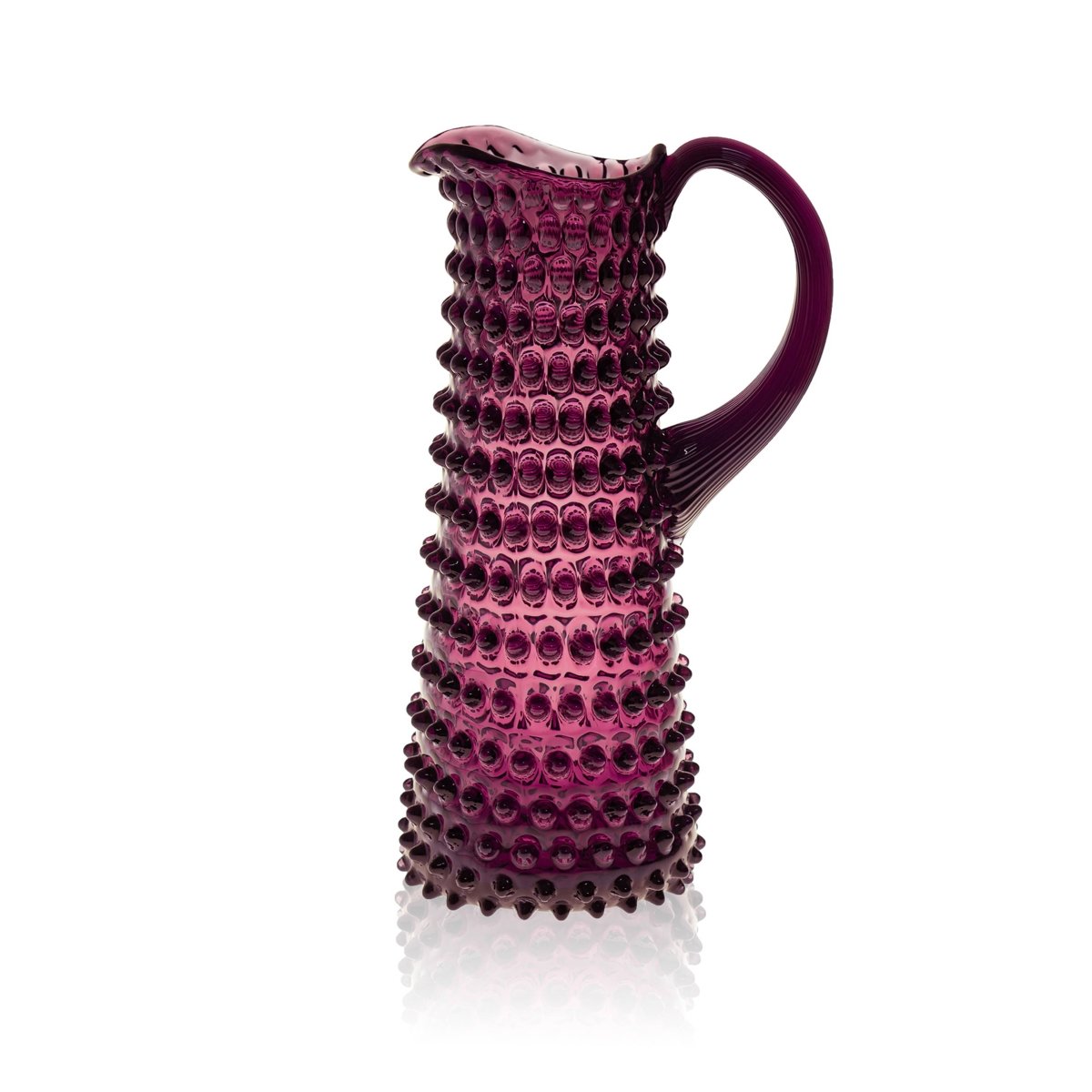 klimchi-hobnail-carafe-1-l-violette-picots image 1