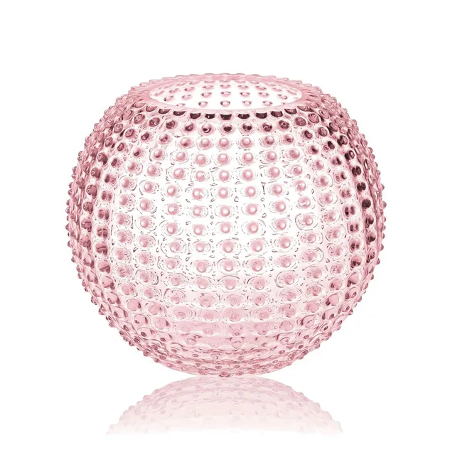 klimchi-hobnail-rosaline-grand-vase-boule-rose image 1