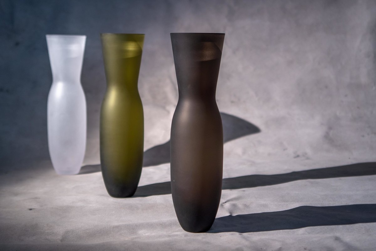 klimchi-monochrome-olive-vase-vert-23-cm-artisanal image 2