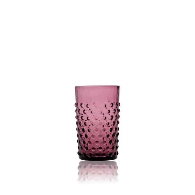 klimchi-hobnail-violet-verre-tumbler-l-unit-meraude image 1