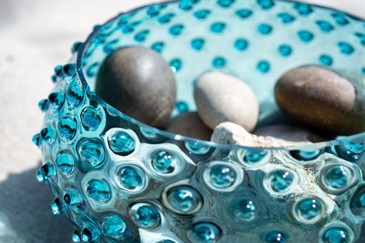 klimchi-hobnail-saladier-verre-aquamarine-bleu-sans-plomb image 2