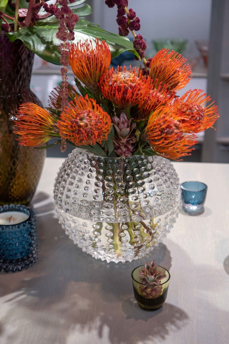 klimchi-hobnail-grand-vase-boule-cristal-transparent image 3