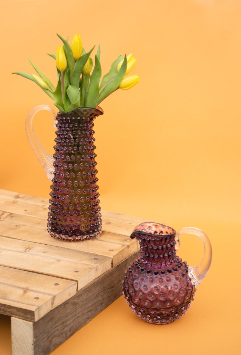 klimchi-hobnail-carafe-violet-underlay-1-l-bec-gla-ons image 2