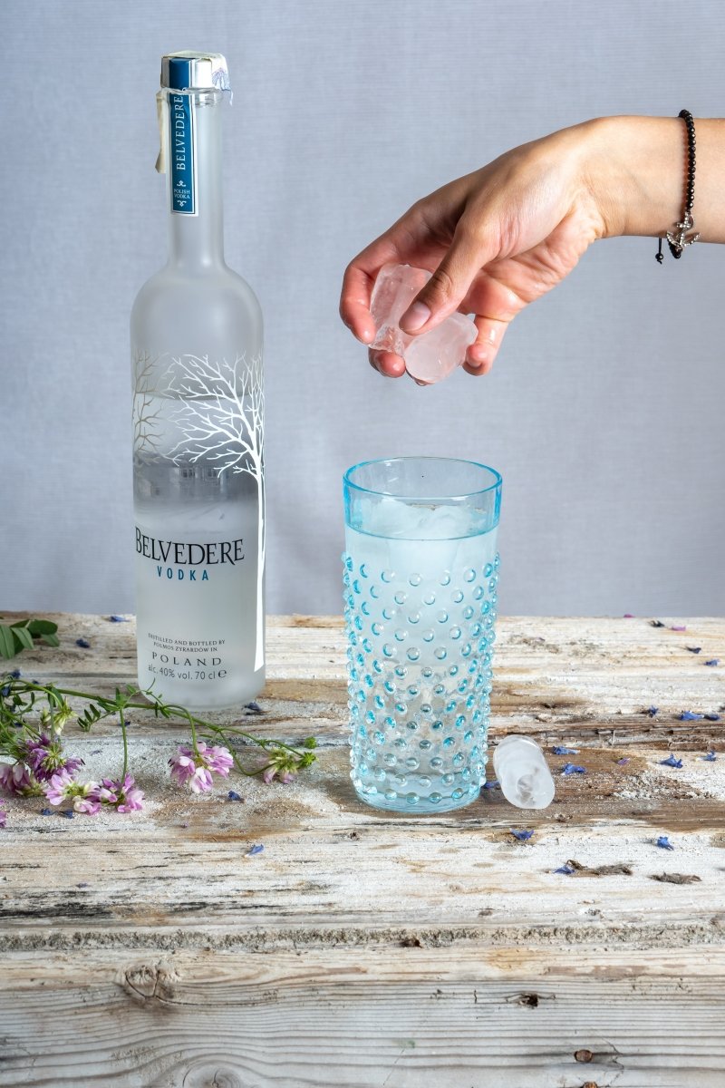 klimchi-hobnail-verre-haut-azure-200-ml-l-unit image 5