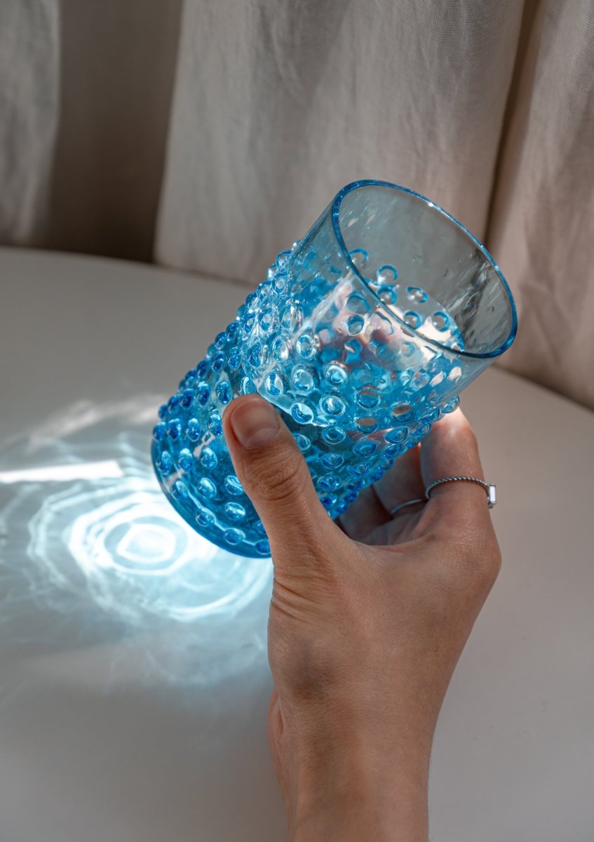 klimchi-hobnail-azure-verre-bleu-200-ml-1-pi-ce image 4