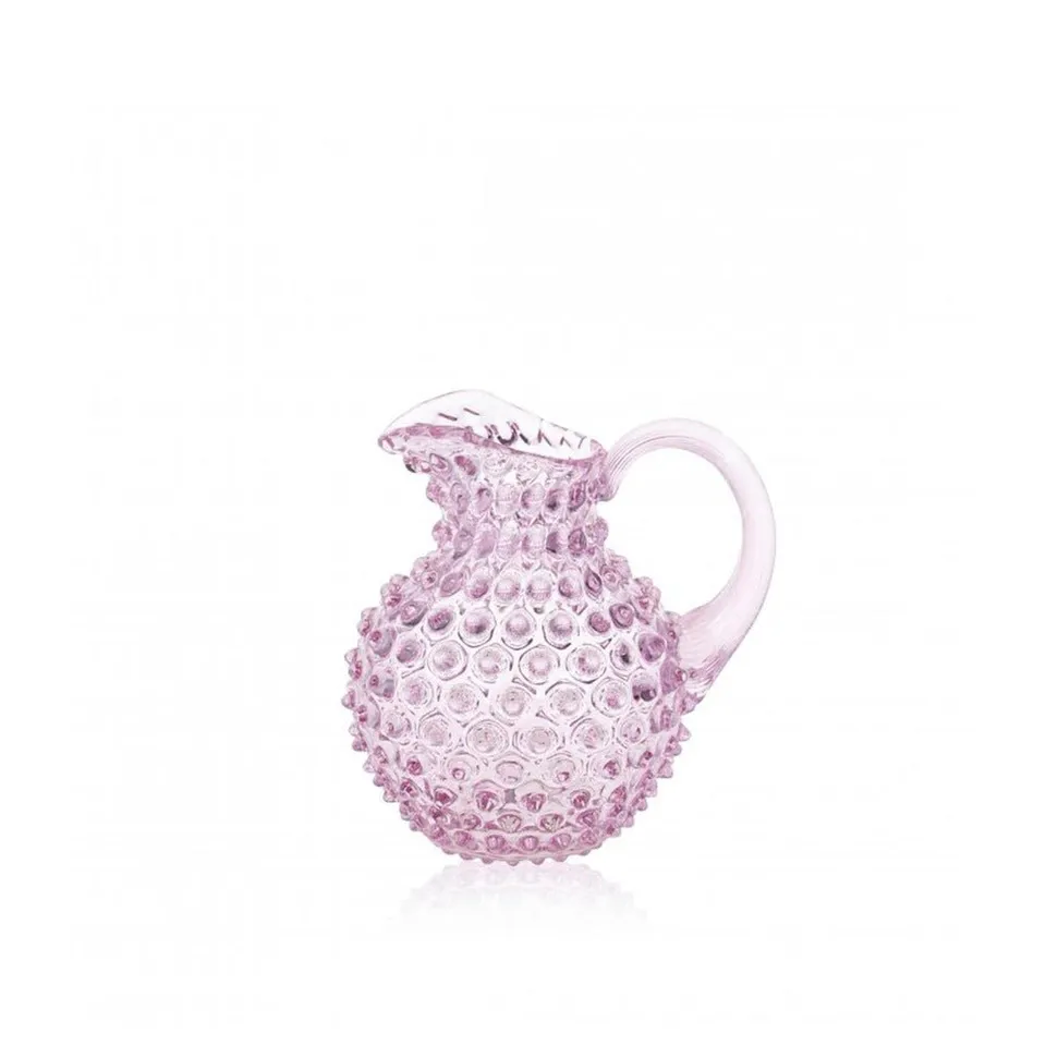 klimchi-hobnail-carafe-1l-lilas-small-pastilles image 1