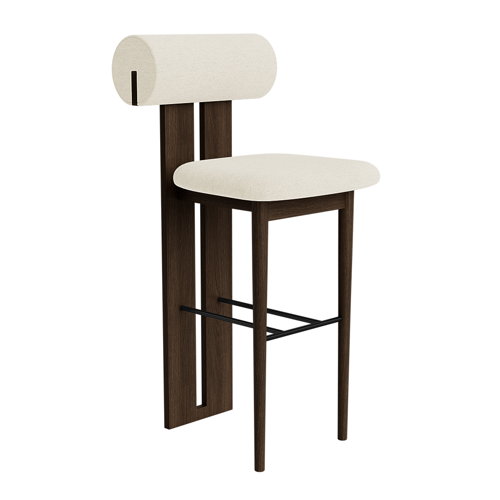 norr-11-hippo-tabouret-bar-65-cm-ch-ne-noir-tissu-sable image 4