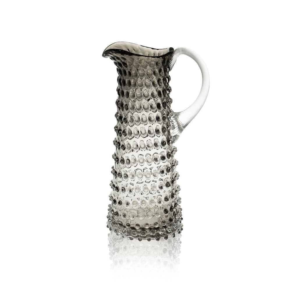klimchi-hobnail-carafe-noire-fum-e-1000-ml-pichet image 1