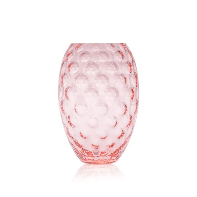 klimchi-kugel-rosaline-vase-ovale-rose-verre-sans-plomb image 1