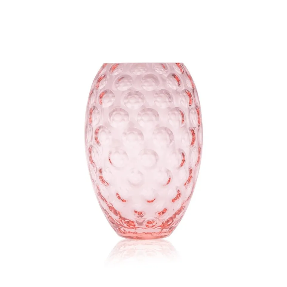 klimchi-kugel-rosaline-vase-ovale-rose-verre-sans-plomb image 1