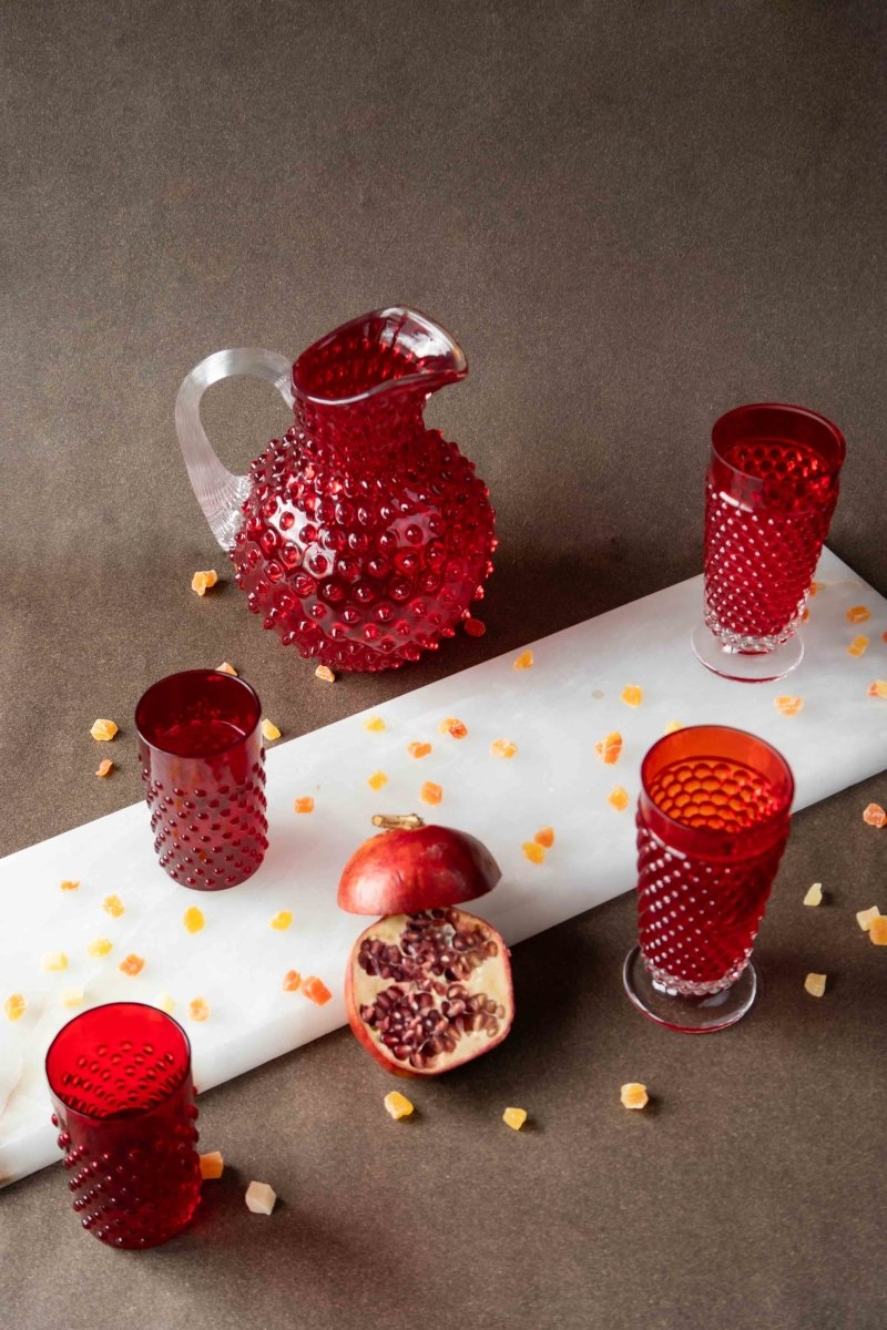 klimchi-hobnail-verres-garnet-lot-2-200-ml image 4