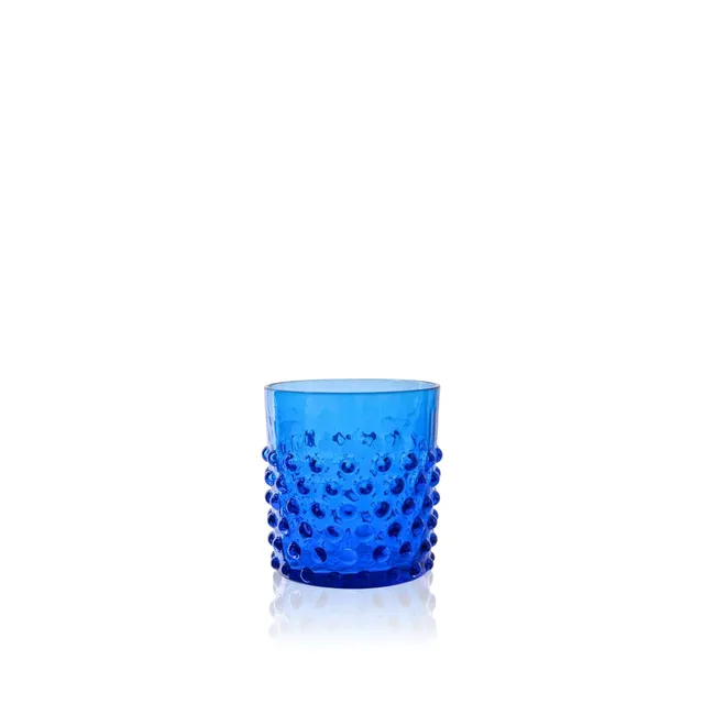 klimchi-hobnail-verre-whisky-bleu-lectrique-l-unit image 1