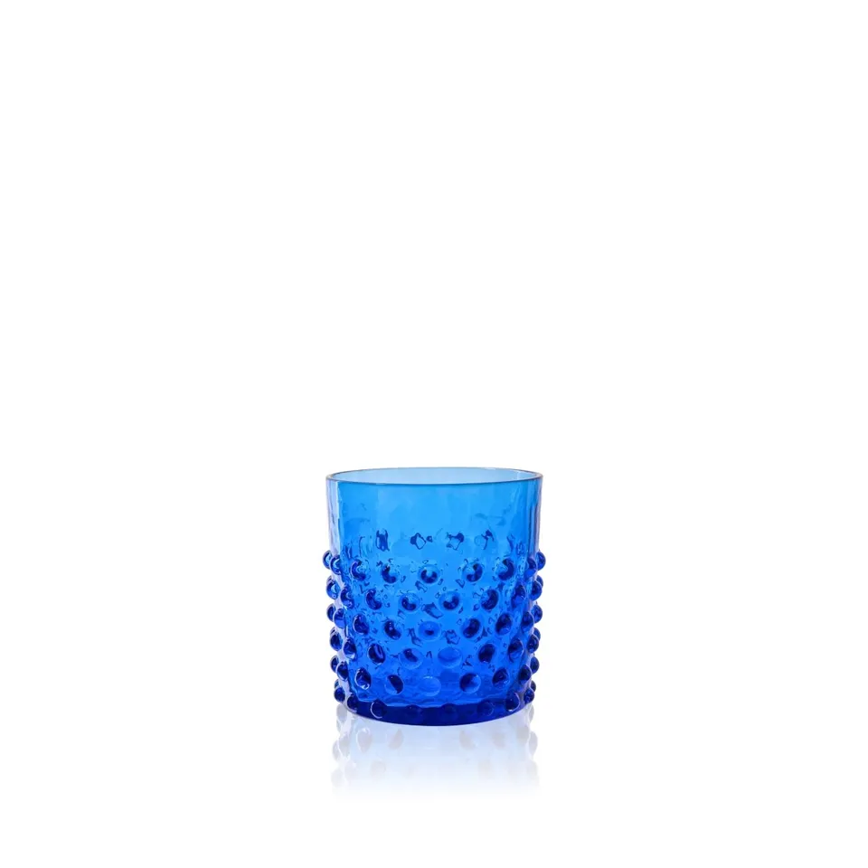 klimchi-hobnail-verre-whisky-bleu-lectrique-l-unit image 1