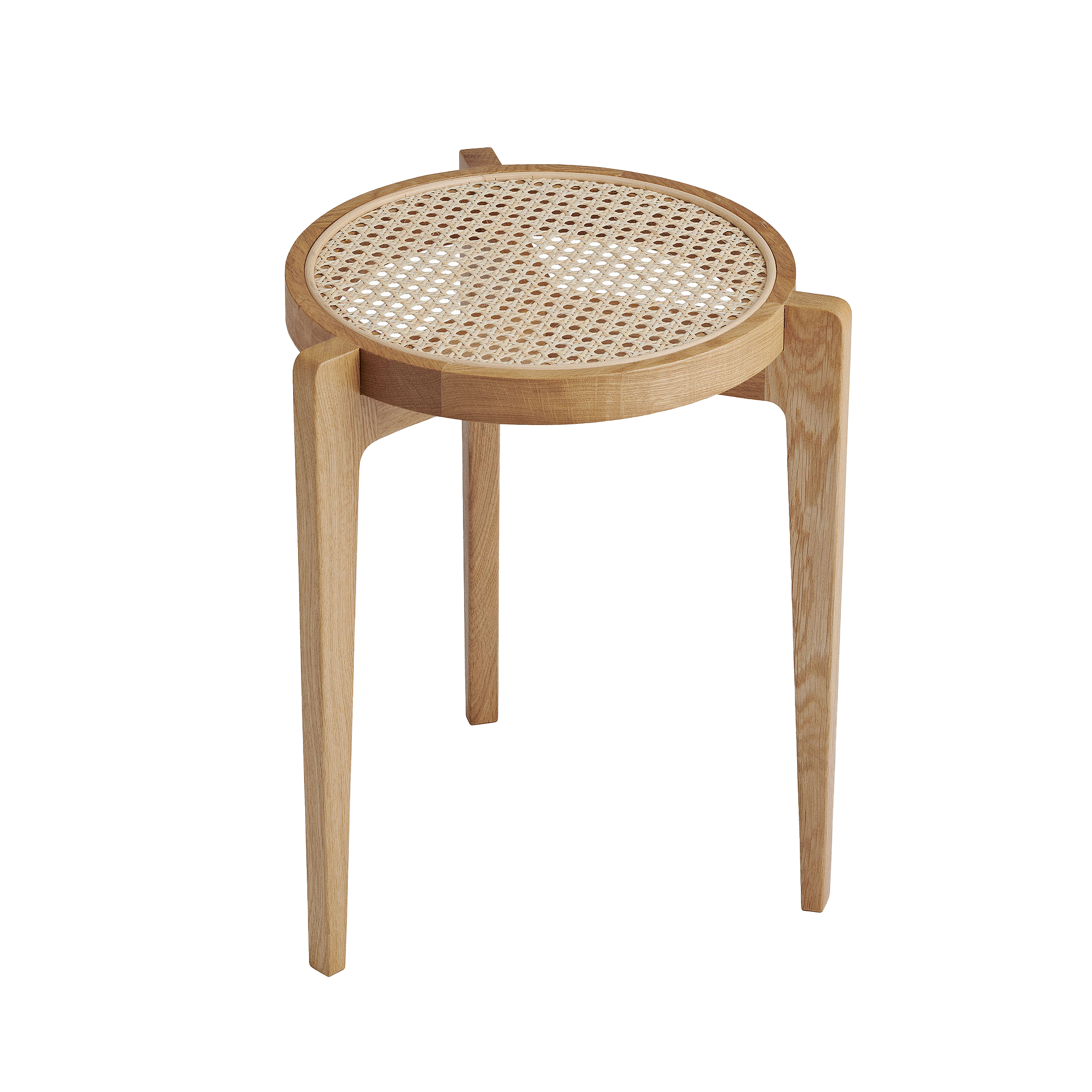 norr-11-le-roi-side-table-d-appoint-fr-ne-naturel-cannage image 1