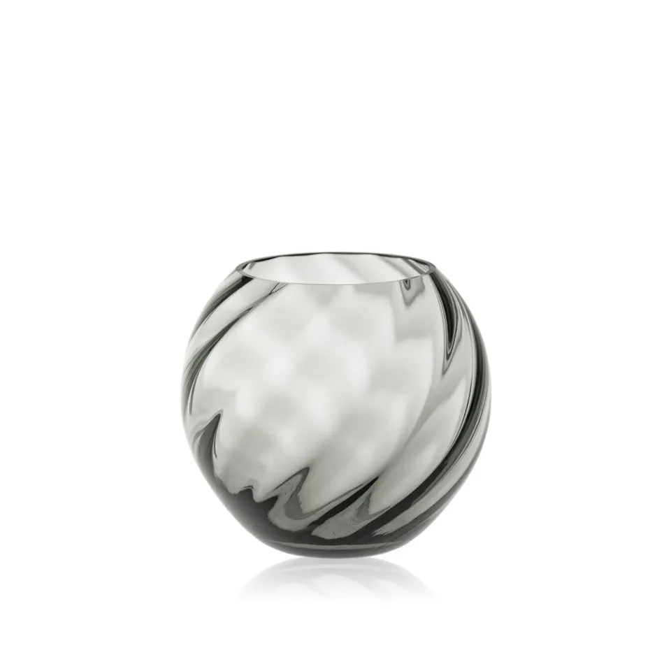 klimchi-marika-vase-rond-gris-fum-en-cristal-sans-plomb image 1