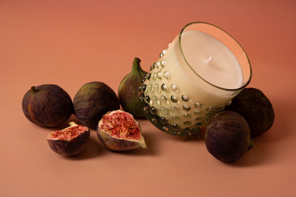 klimchi-wave-candles-hobnail-bougie-vanille-figue-cire-soja image 3