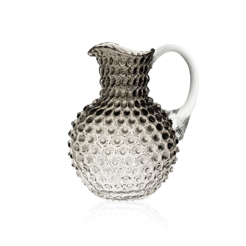 klimchi-hobnail-carafe-black-smoke-2-l-verre-noir image 1
