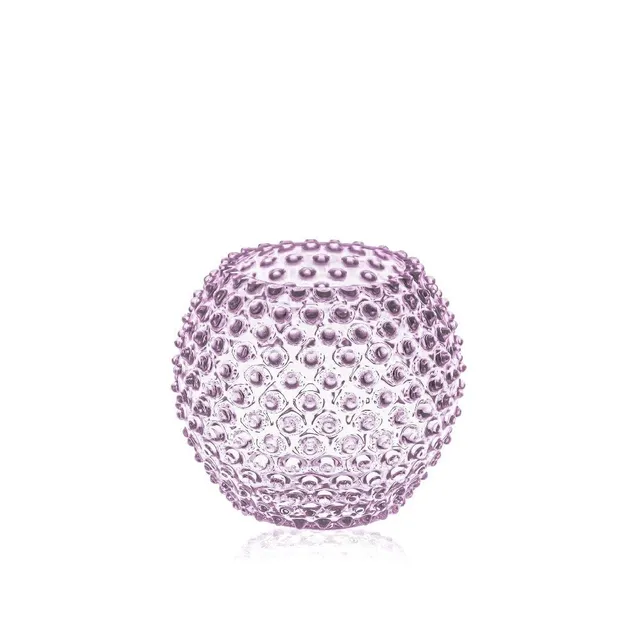klimchi-hobnail-vase-rond-lilas-18-cm image 1