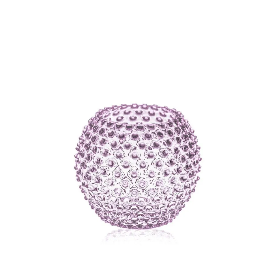 klimchi-hobnail-vase-rond-lilas-18-cm image 1