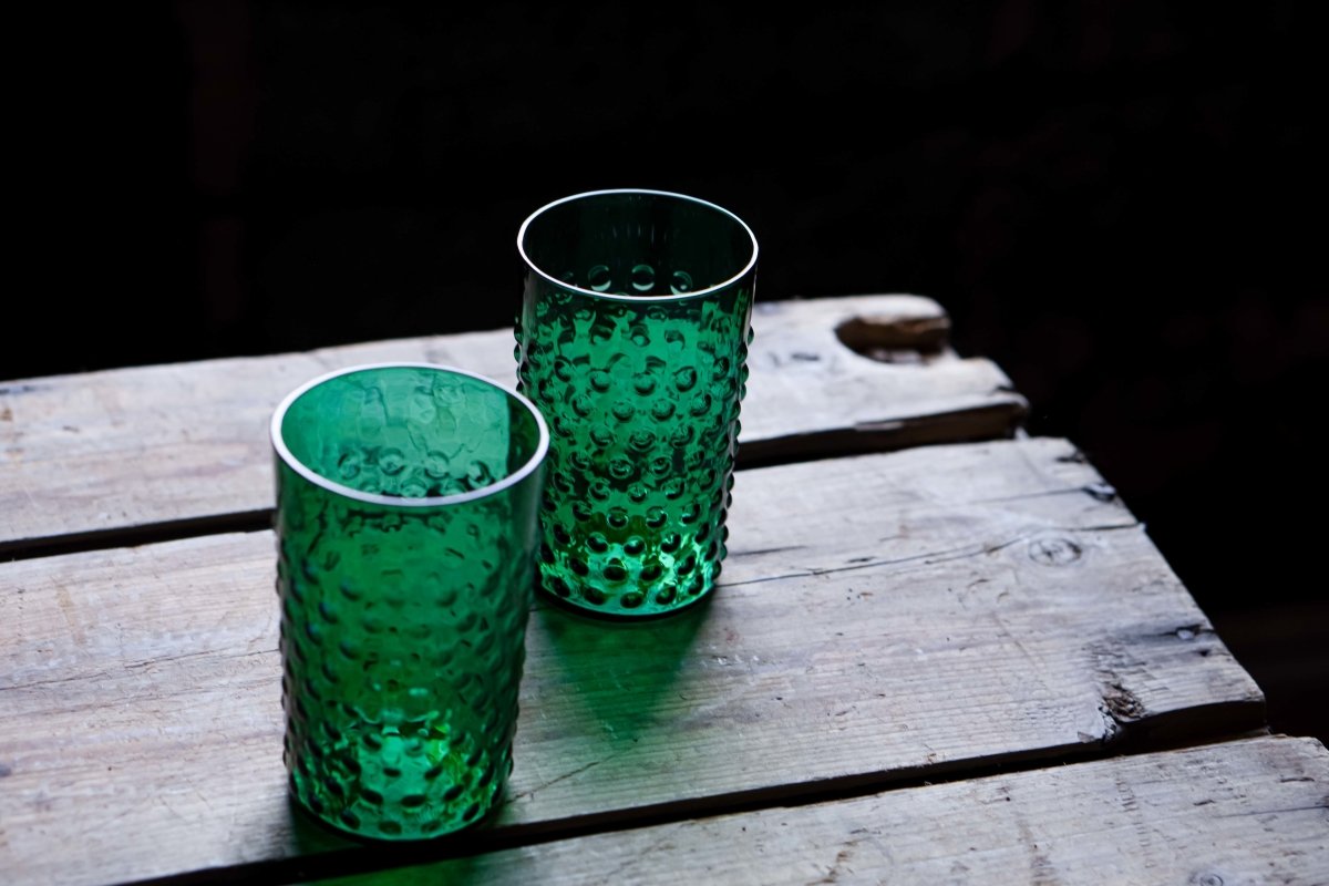 klimchi-hobnail-verre-vert-fonc-200-ml-l-unit image 2