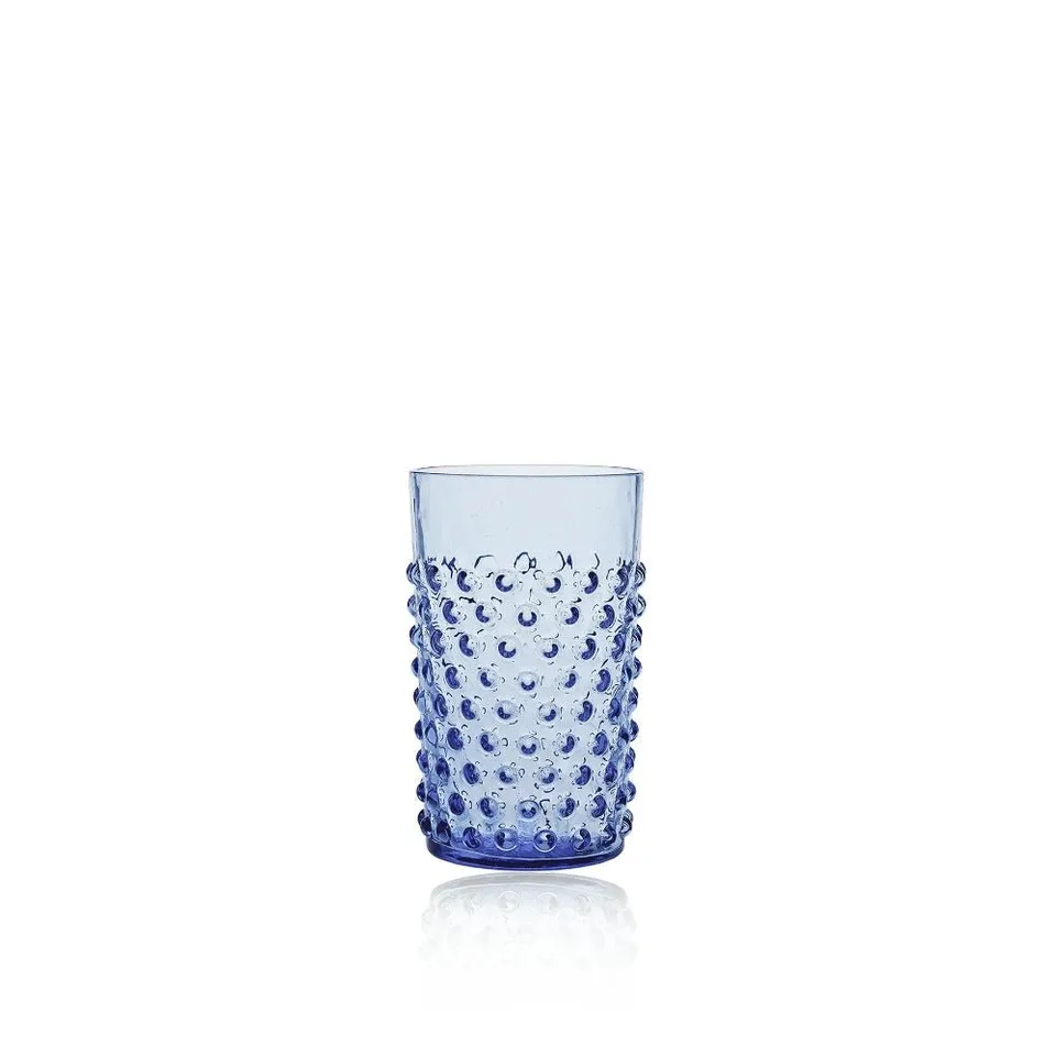 klimchi-hobnail-verre-bleu-clair-200-ml-1-verre image 1