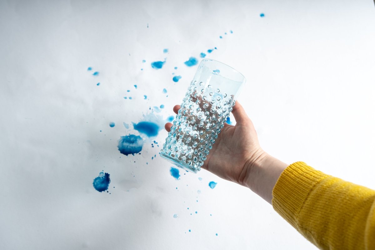 klimchi-hobnail-verre-haut-azure-200-ml-l-unit image 2