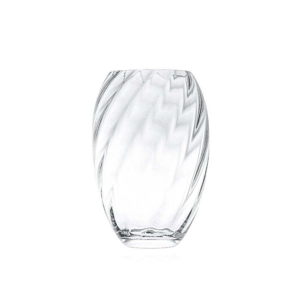klimchi-marika-vase-ovale-en-cristal-sans-plomb-fleurs image 1