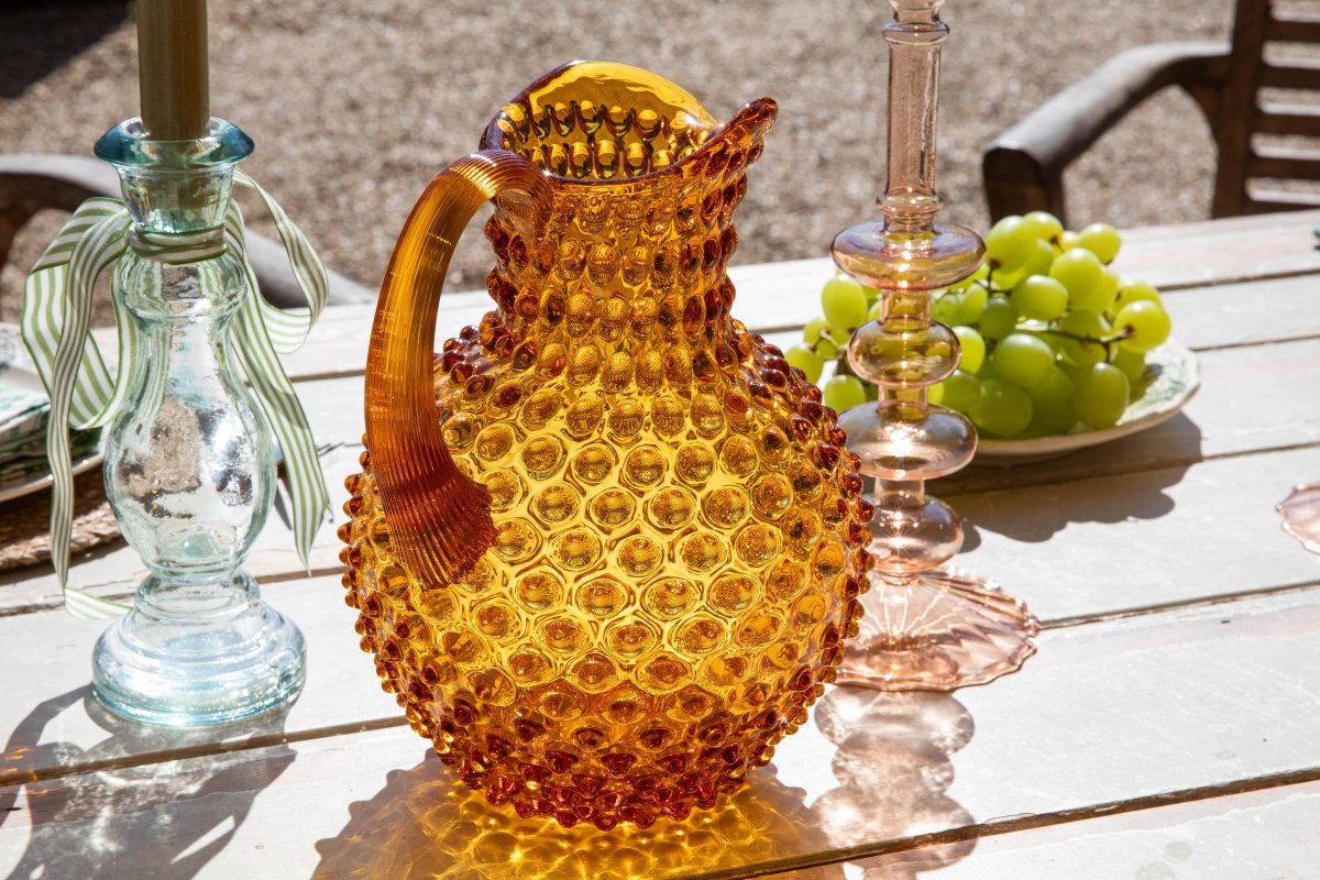klimchi-hobnail-amber-carafe-pichet-2-l image 7
