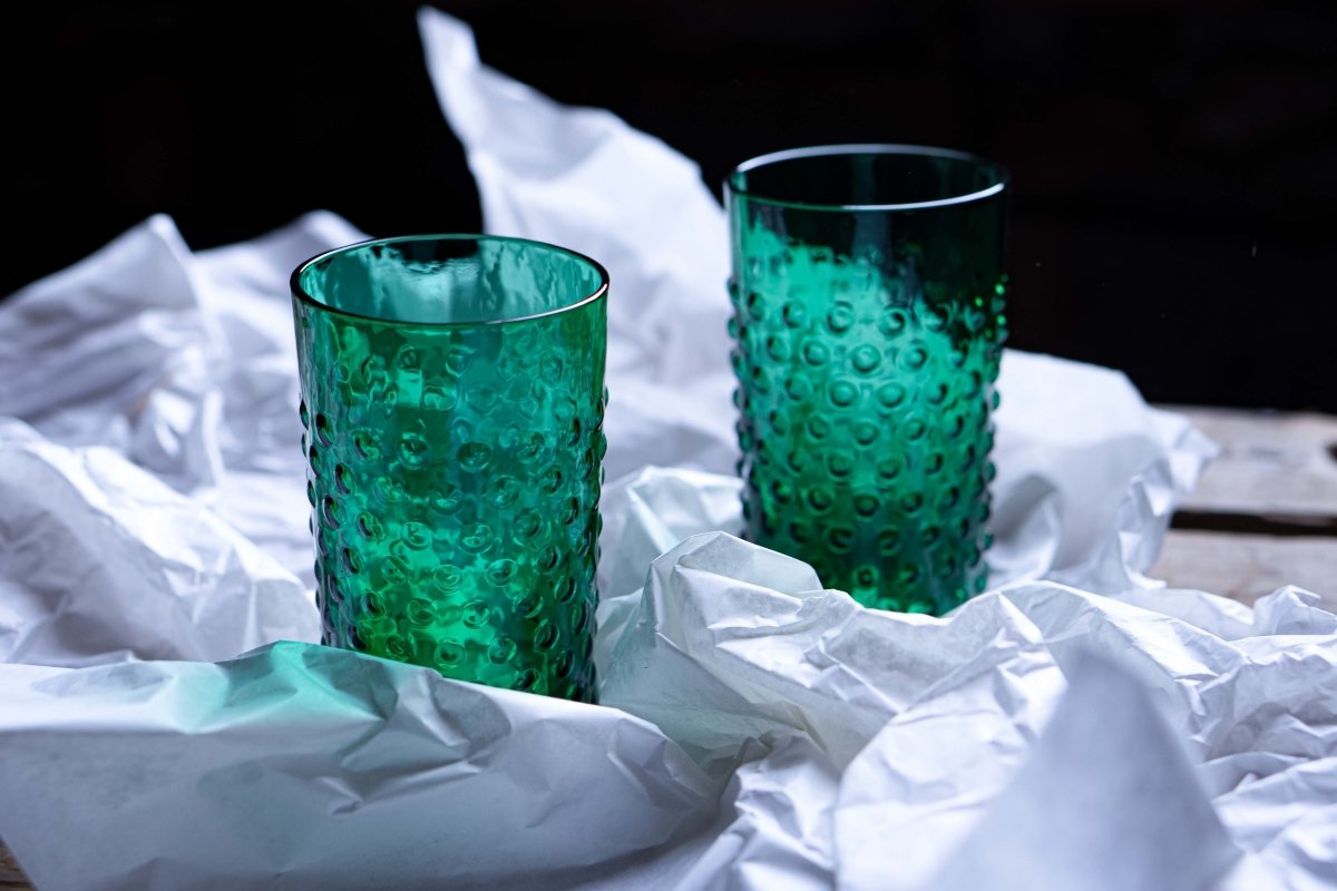 klimchi-hobnail-verre-vert-fonc-200-ml-l-unit image 3