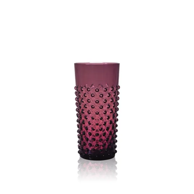 klimchi-hobnail-2-grands-verres-violet-hauts image 1